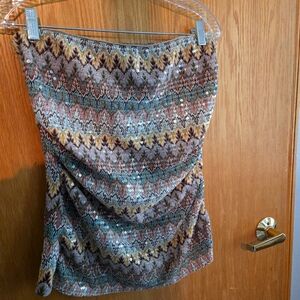 Express sequin tube top